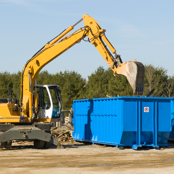 what size residential dumpster rentals are available in Rutland Wisconsin